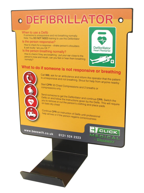 Click Medical Defibrillator Universal Wall Hanger