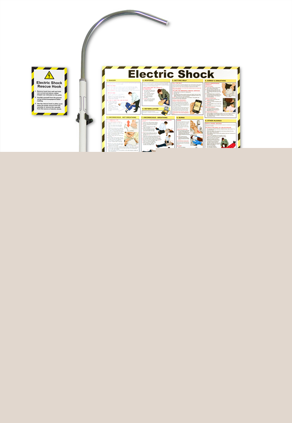 Click Medical Electric Shock Rescue Hook with Free Poster