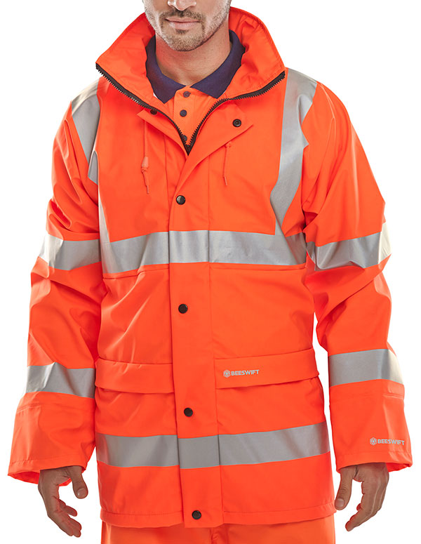 Beeswift Hi-Vis PU Jacket