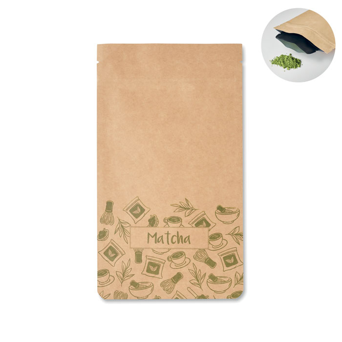 Illustrative logo placement on Matcha