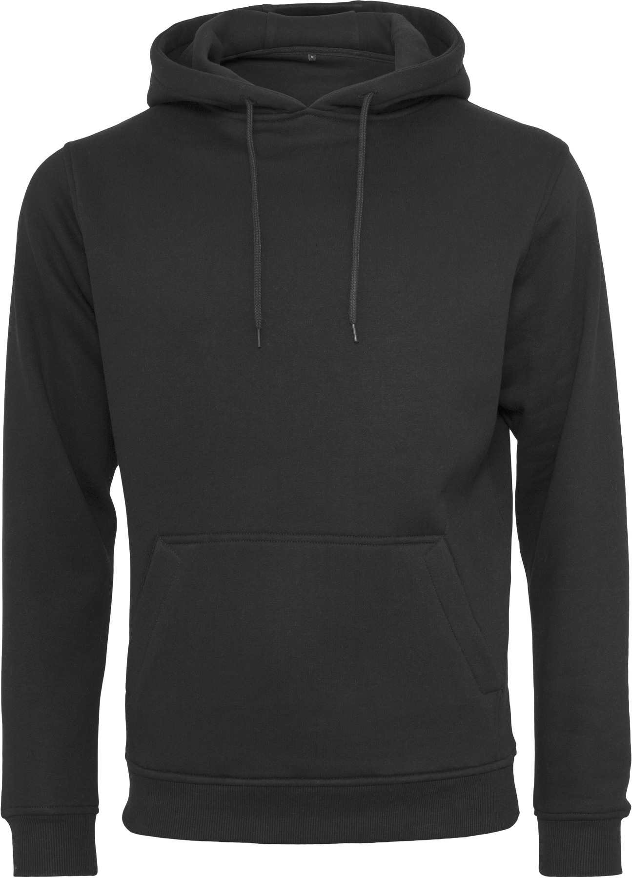 Heavy hoodie in Black, front view
