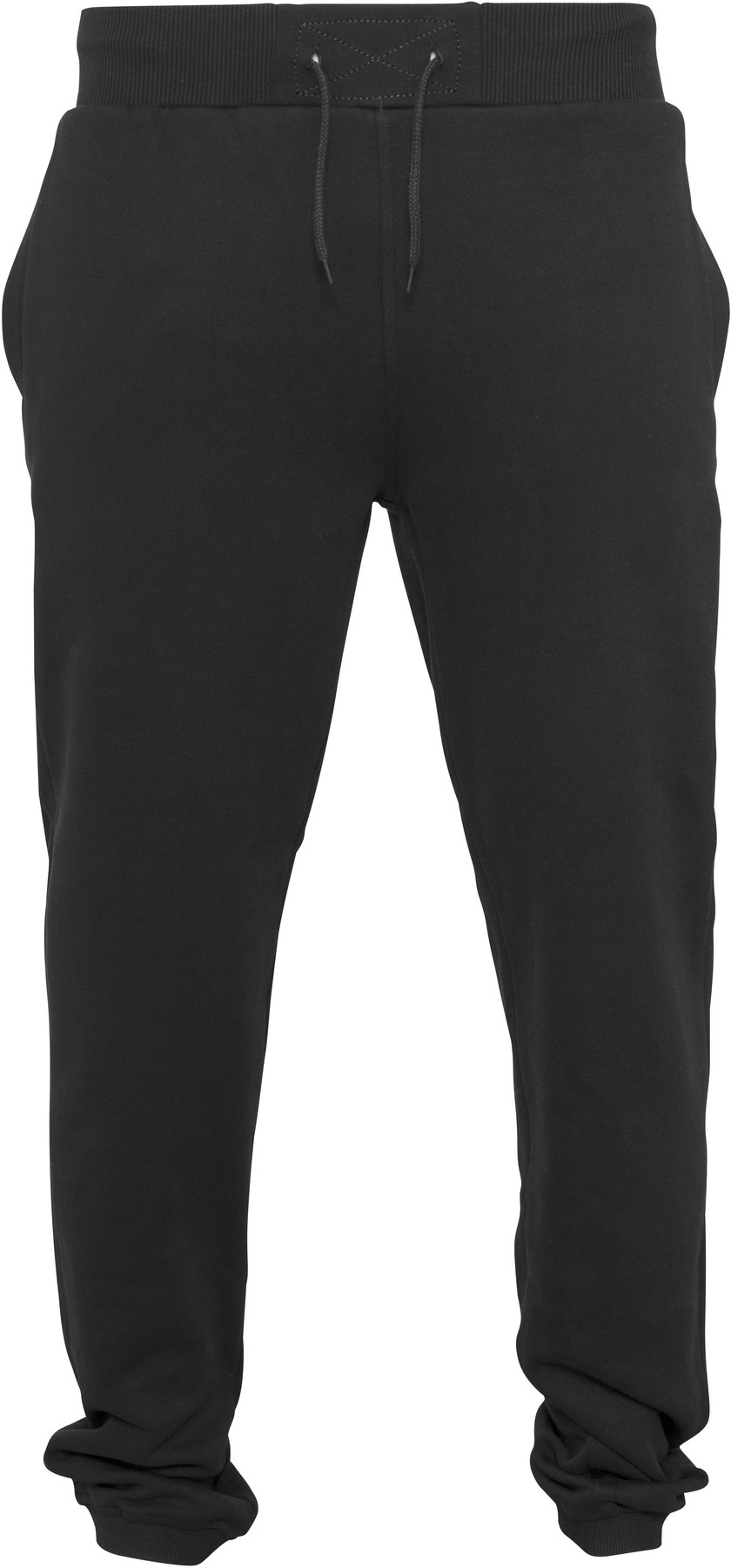 Heavy sweatpants in Black, front view