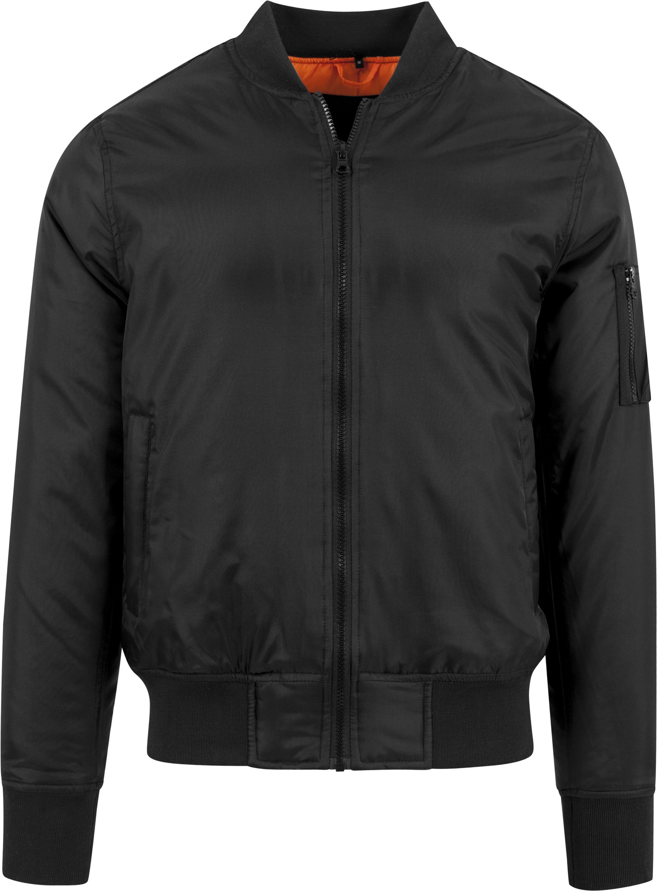 Bomber jacket in Black, front view