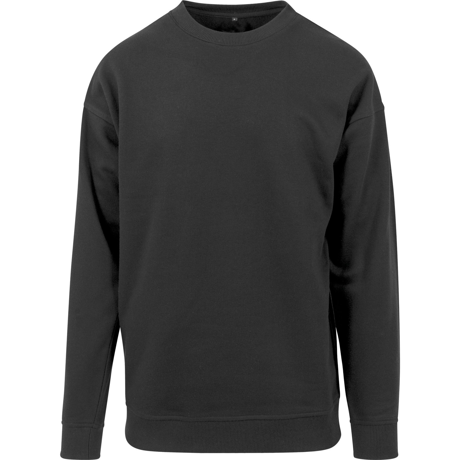 Sweat crew neck in Black, front view