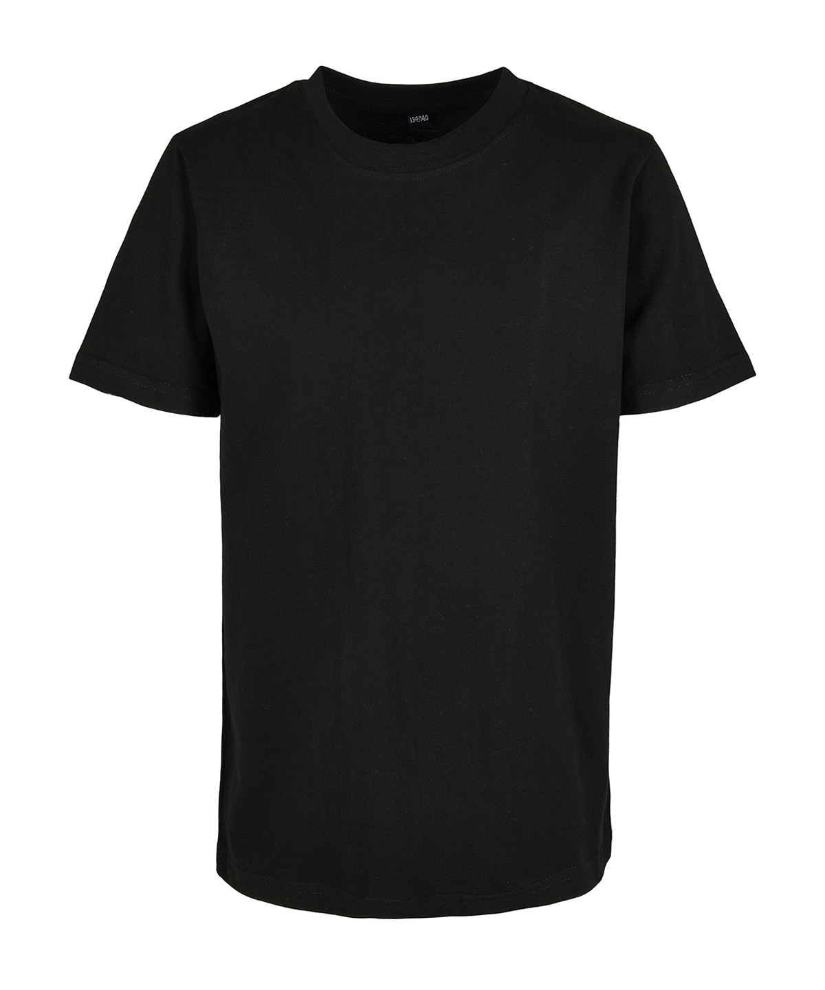 Kids basic tee 2.0 in Black, front view