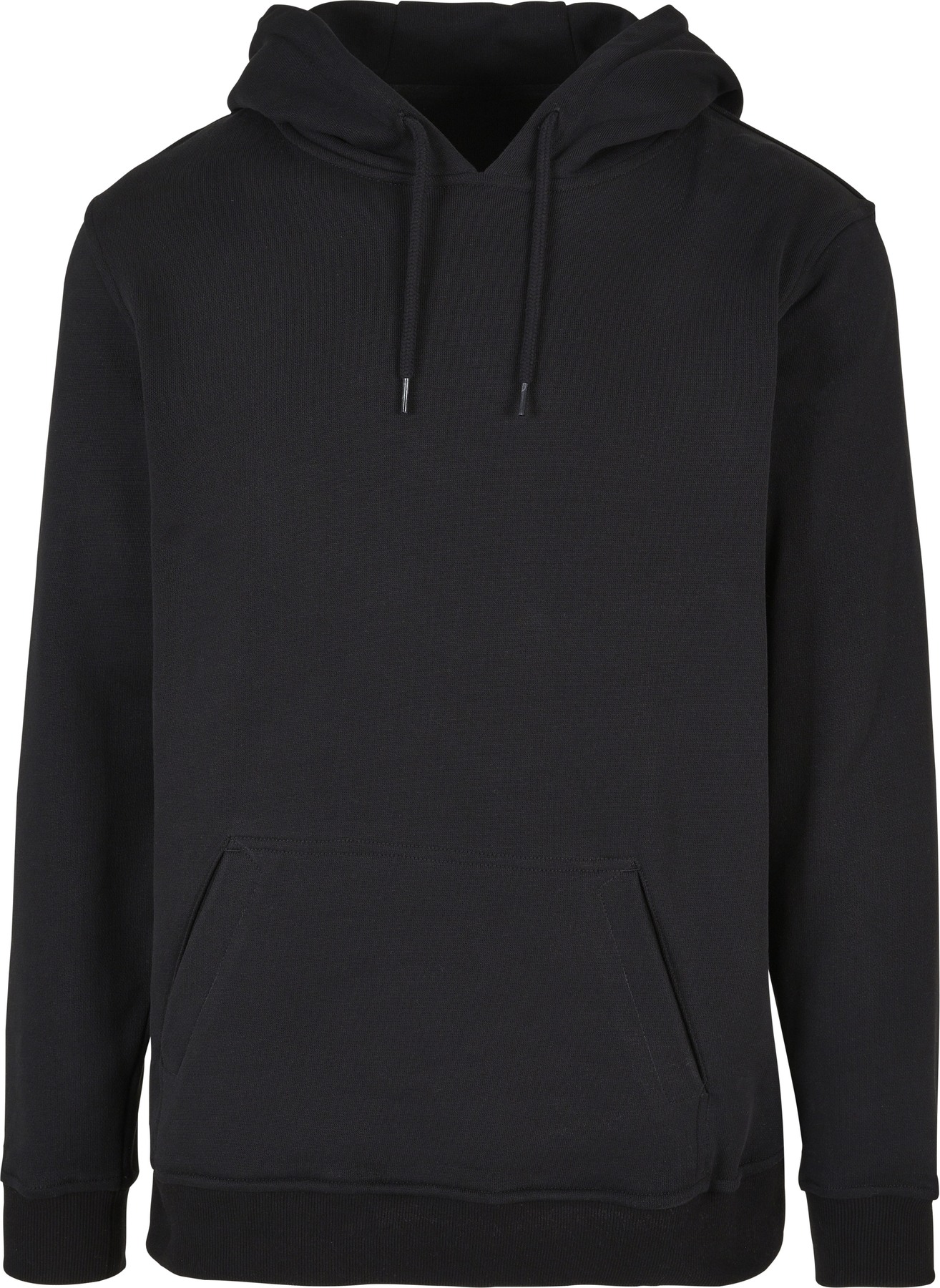 Ultra-heavy regular hoodie in Black, front view