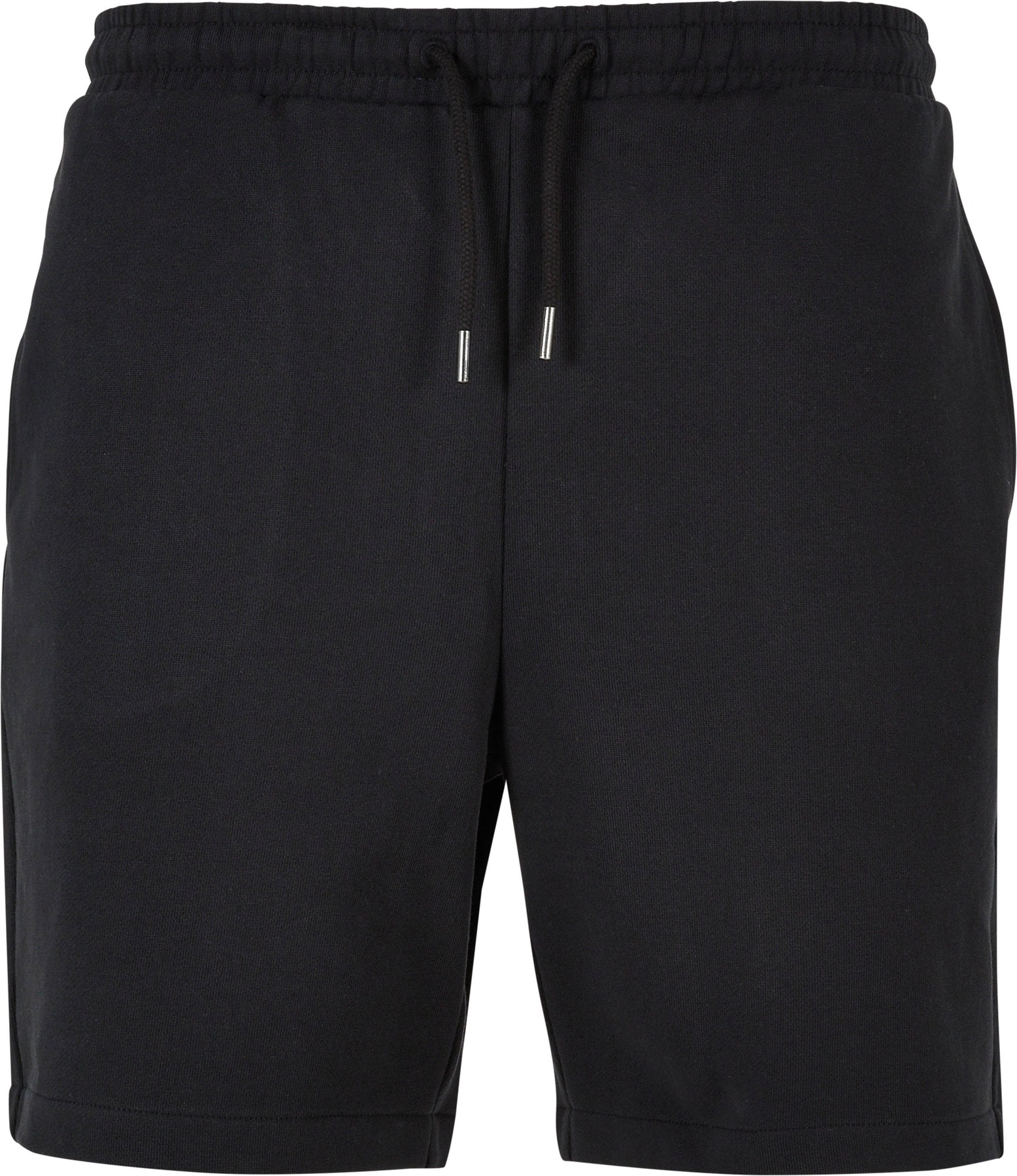 Ultra-heavy sweatshorts in Black, front view