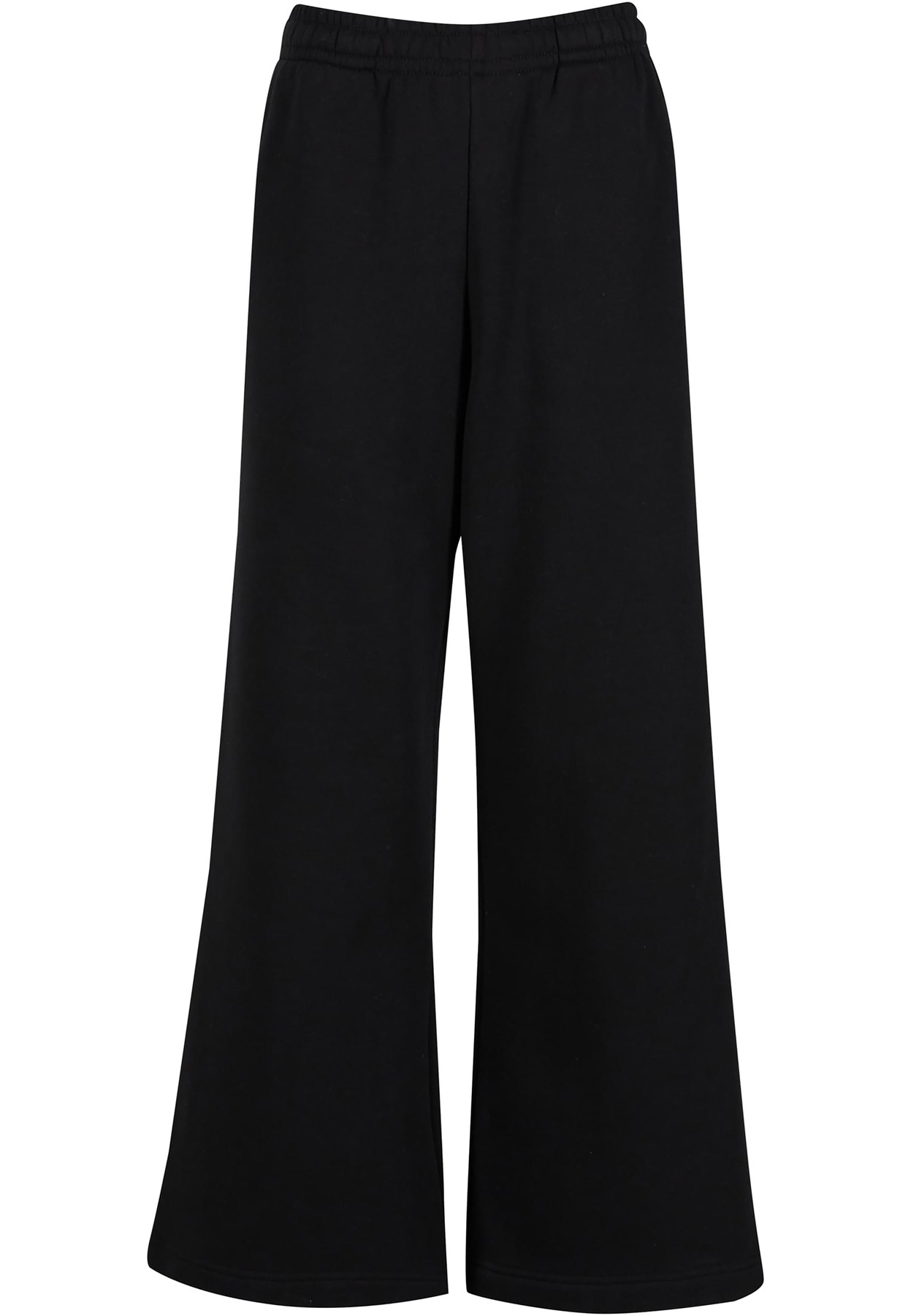 Women’s wide-leg sweatpants in Black, front view