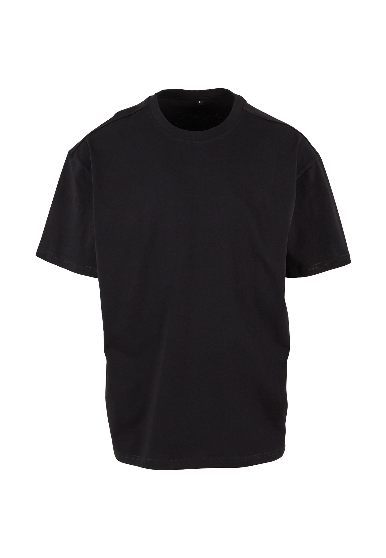 Vintage loose tee in Black, front view