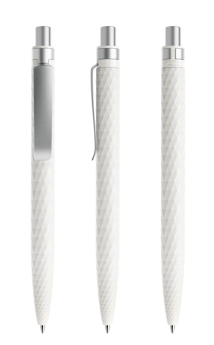 Prodir QS01 PQS Stone ballpoint pen in White Dolomite