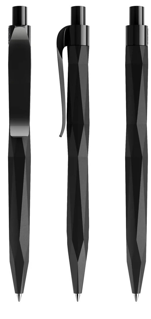Prodir QS20 PRP Soft Touch ballpoint pen in Black Soft Touch